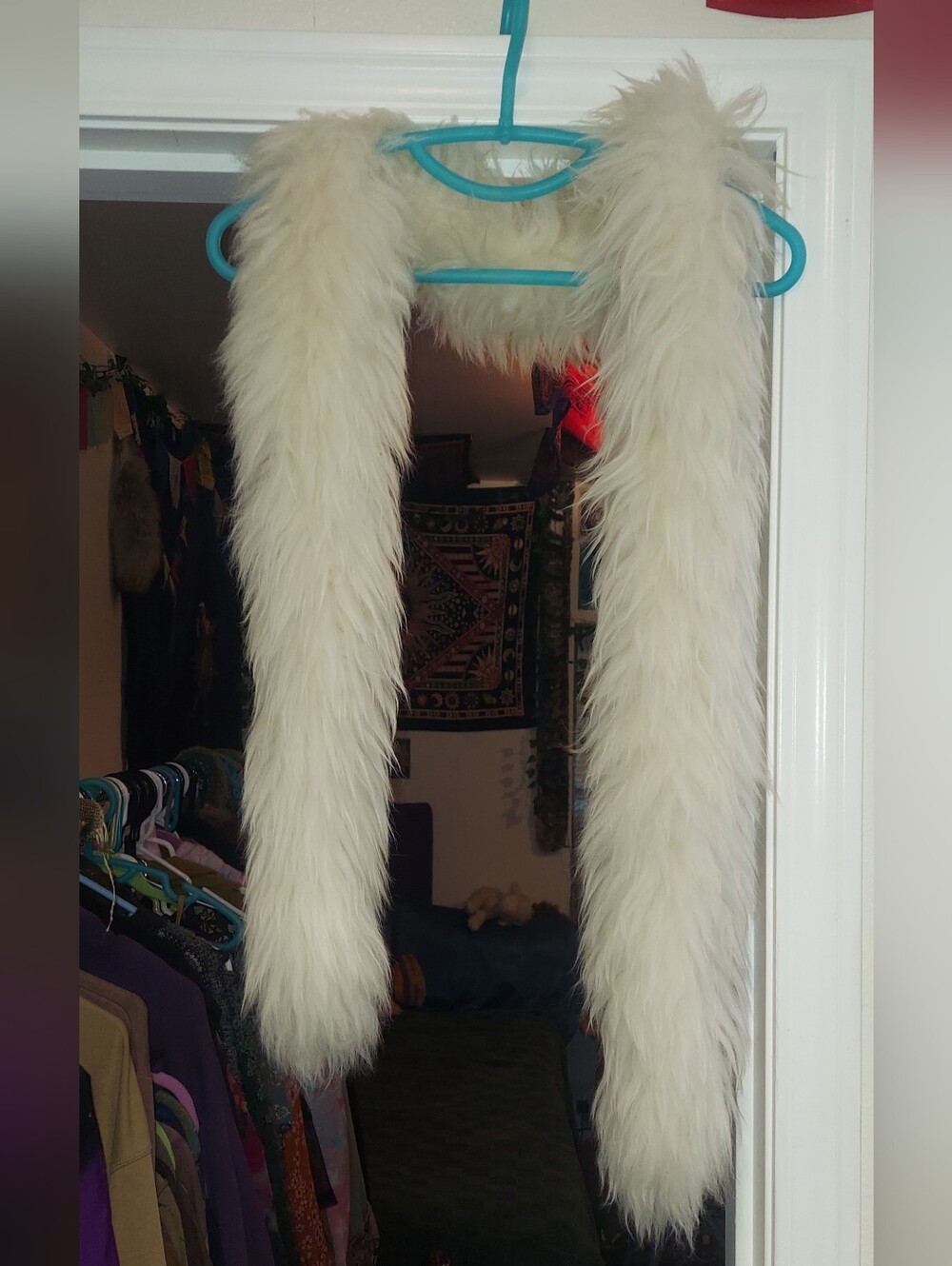 Vintage Betmar Cream Tuscon Lamb Fur Boa